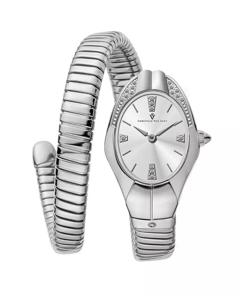 Christian Van Sant Women's Naga Silver Dial Watch - CV0881