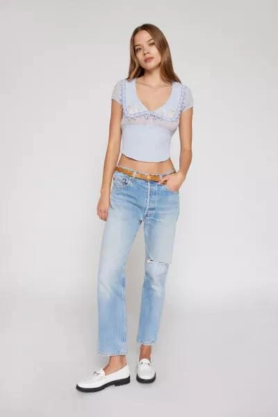 Kimchi Blue Kimchi Blue Frenchie Semi-Sheer Blouse 4