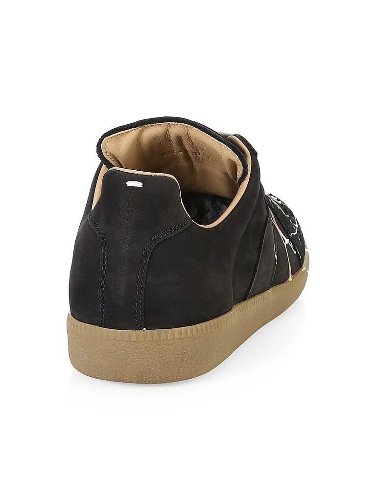 MAISON MARGIELA Replica Paint Splatter Leather Low-Top Sneakers 3