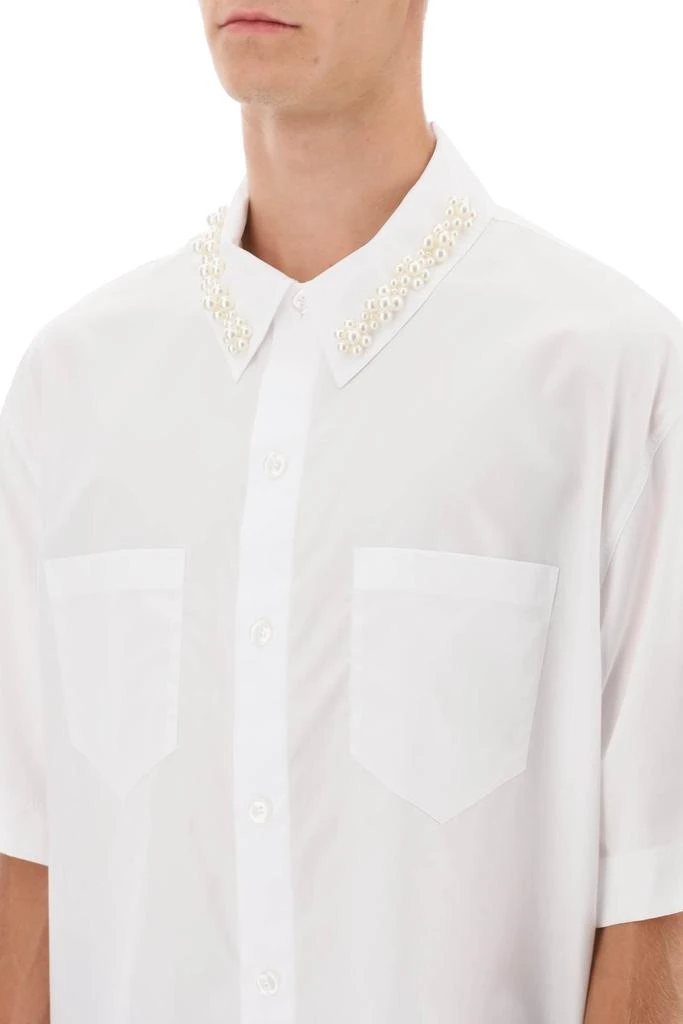 Simone Rocha Simone rocha oversize shirt with pearls 4