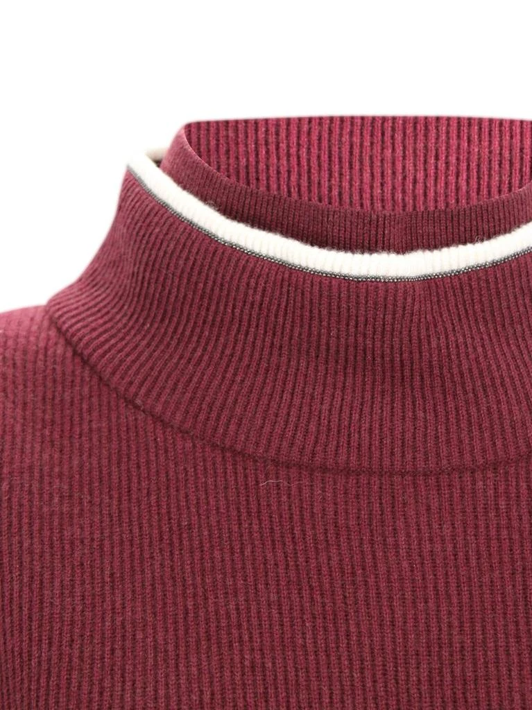 Brunello Cucinelli Brunello Cucinelli High Neck Knitted Jumper 4