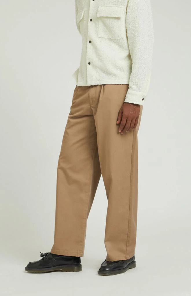 PacSun Tan Pleated Baggy Chino Pants 2