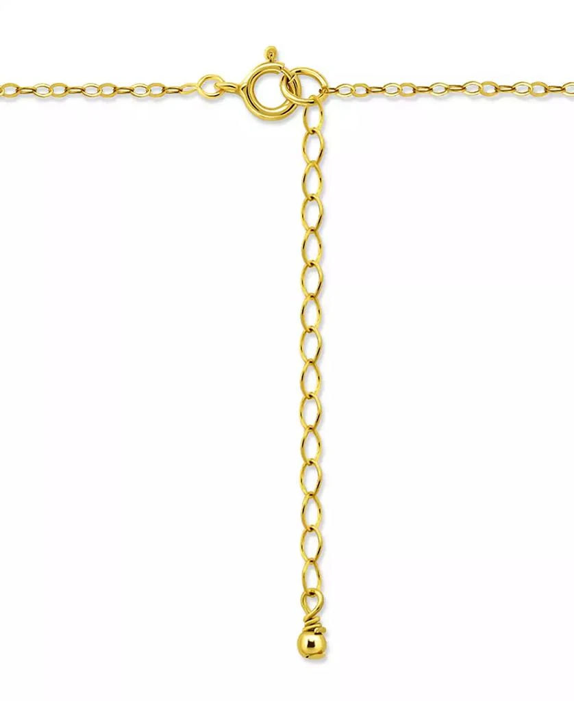 Giani Bernini (1 1/4 cttw) 6MM Round Cubic Zirconia with Polished Rope Style Border Necklace. 16" + 2" Extender. 18KT Gold over Sterling Silver. Created 3