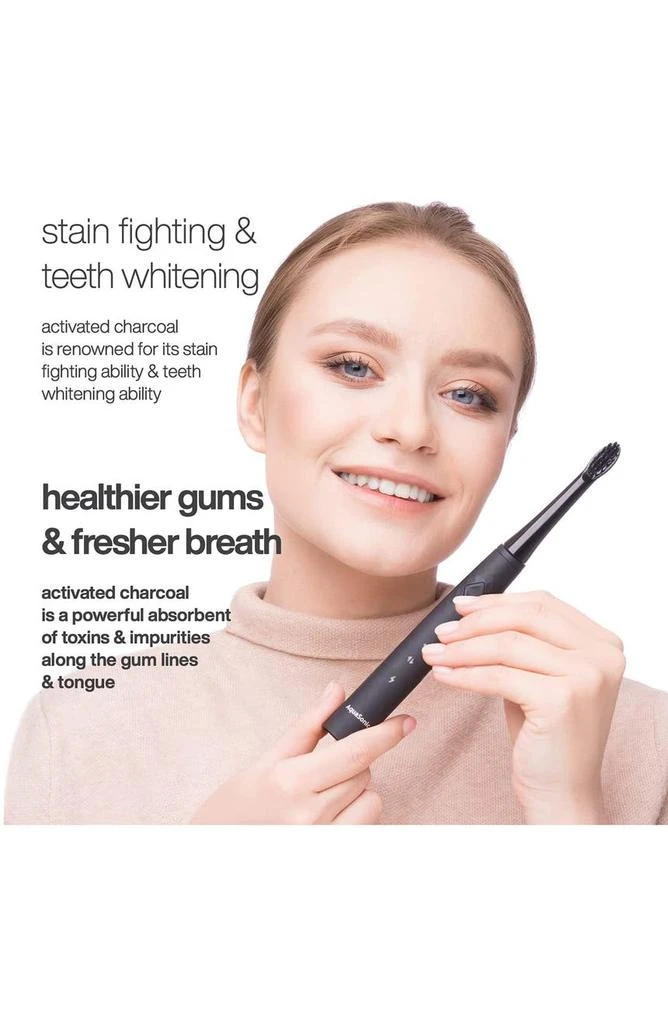 AquaSonic Pulse Ultra Whitening Electric Toothbrush - Midnight Black 2