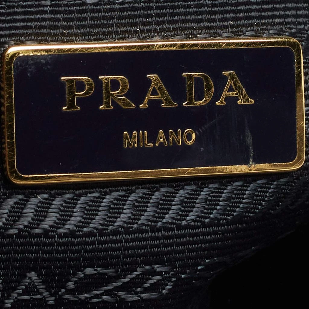 Prada Prada Navy Blue Saffiano Lux Leather Large Double Zip Tote 19