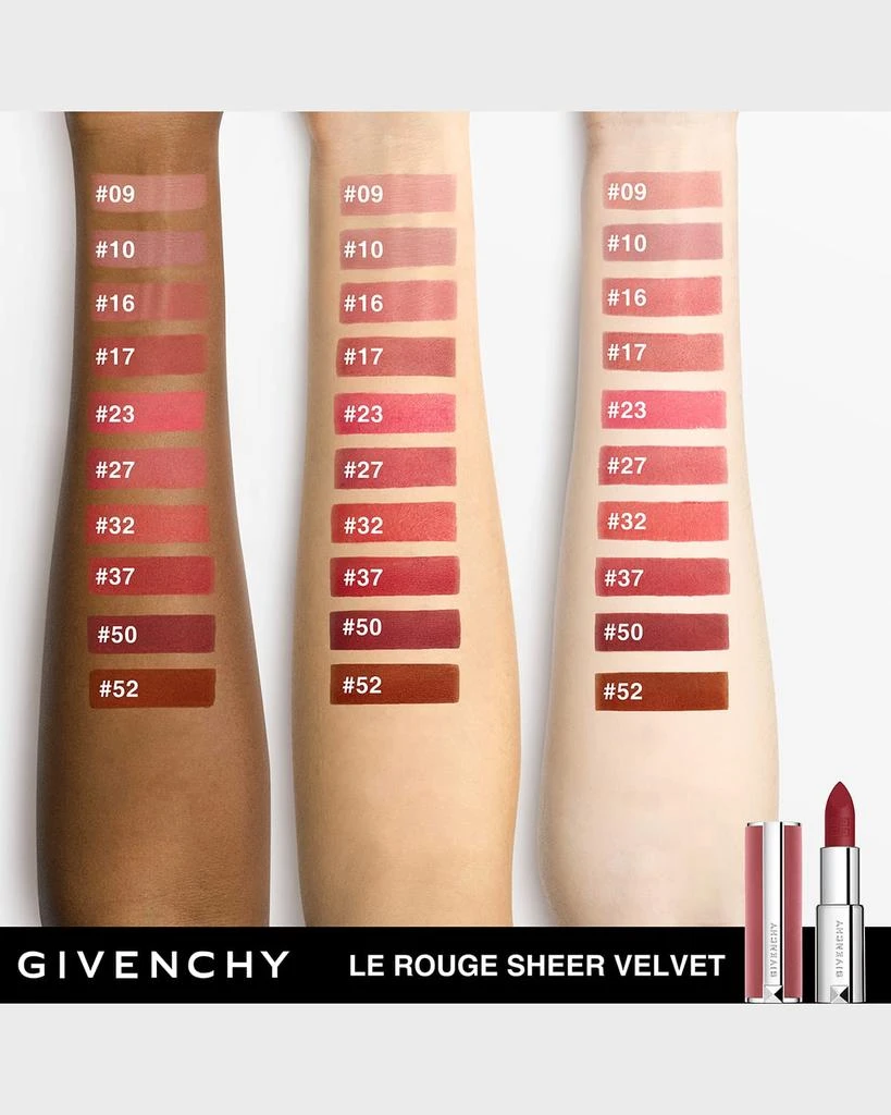 Givenchy Le Rouge Sheer Velvet Lipstick 2