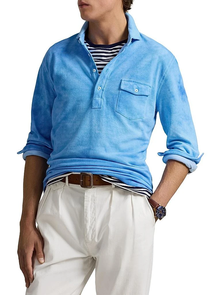 Ralph Lauren Garment-Dyed Mesh Polo Shirt 3