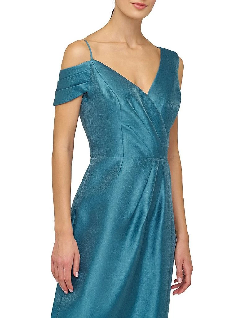 Rowan Asymmetric Metallic Column Gown  On Sale Now with Up to 76% Off |  Discover Exclusive Deals & Savings at BeyondStyle  Authentic Kay Unger  women's|solid|one-shoulder|dresses|column gown|women's  apparel|contemporary|Women's|sleeveless|floor-length ...