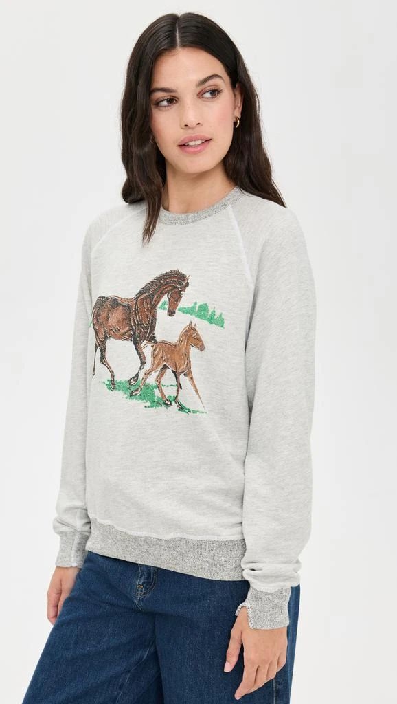 The Great The College Sweatshirt with Running Horses 3