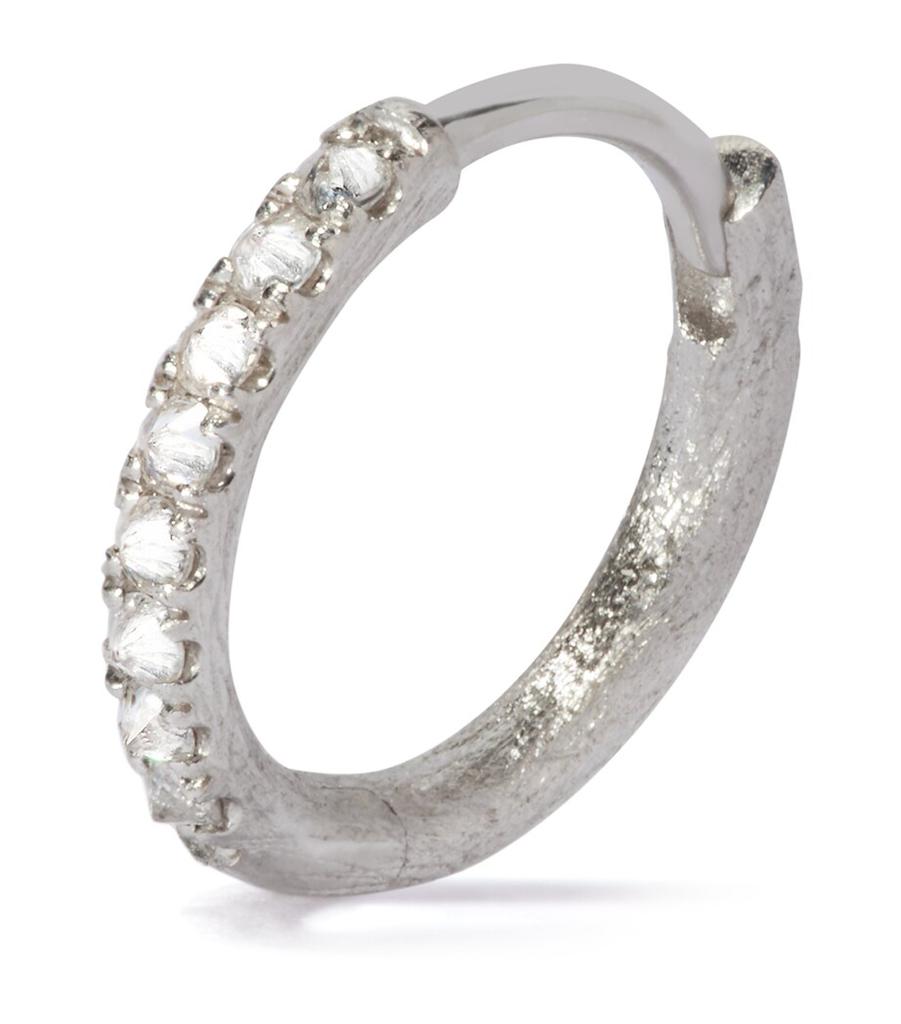 Annoushka White Gold Dusty Diamonds Single Hoop Earring