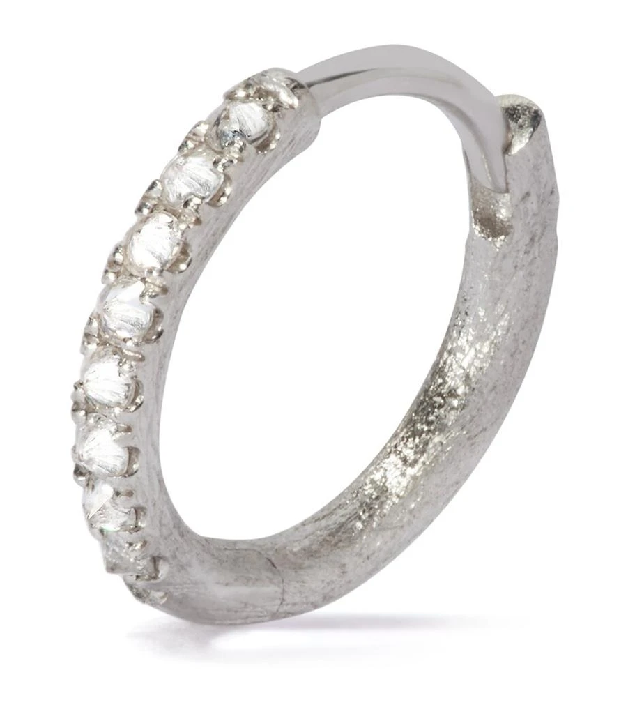 Annoushka White Gold Dusty Diamonds Single Hoop Earring 1