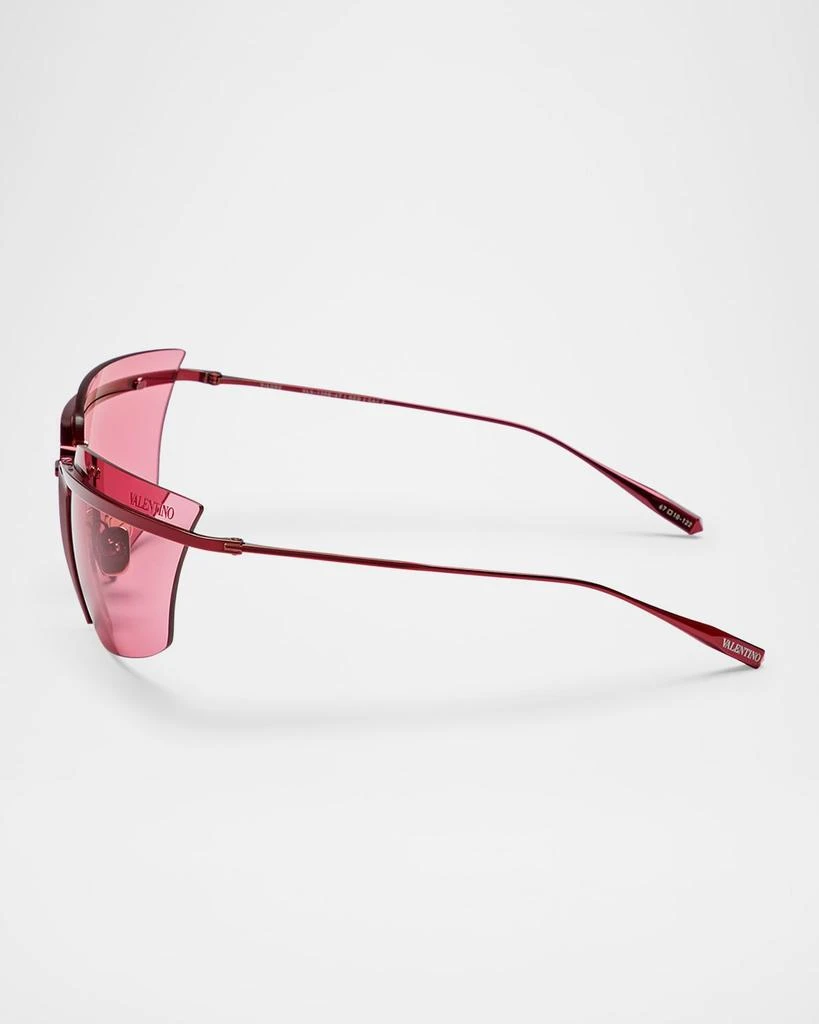 100% AUTHENTIC Valentino Garavani Rimless Pink Lens Sunglasses Signature codes, seen from a new perspective. A balance of  main image 2