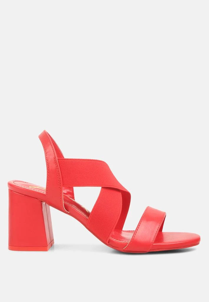 London Rag comfortable straps block heel sandals 8