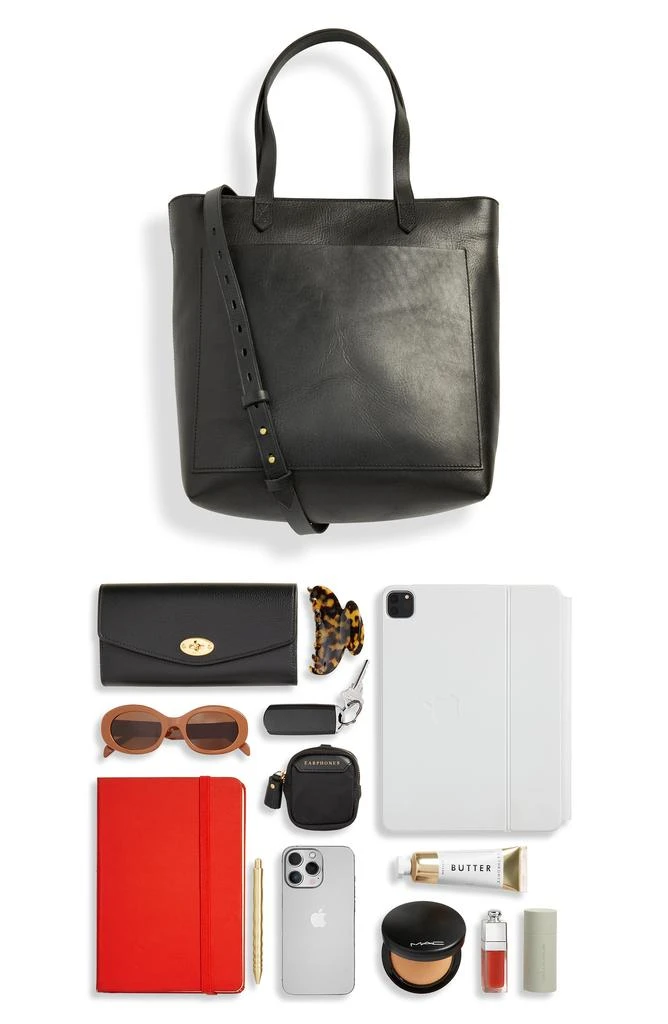 Madewell The Zip-Top Medium Transport Leather Tote 8