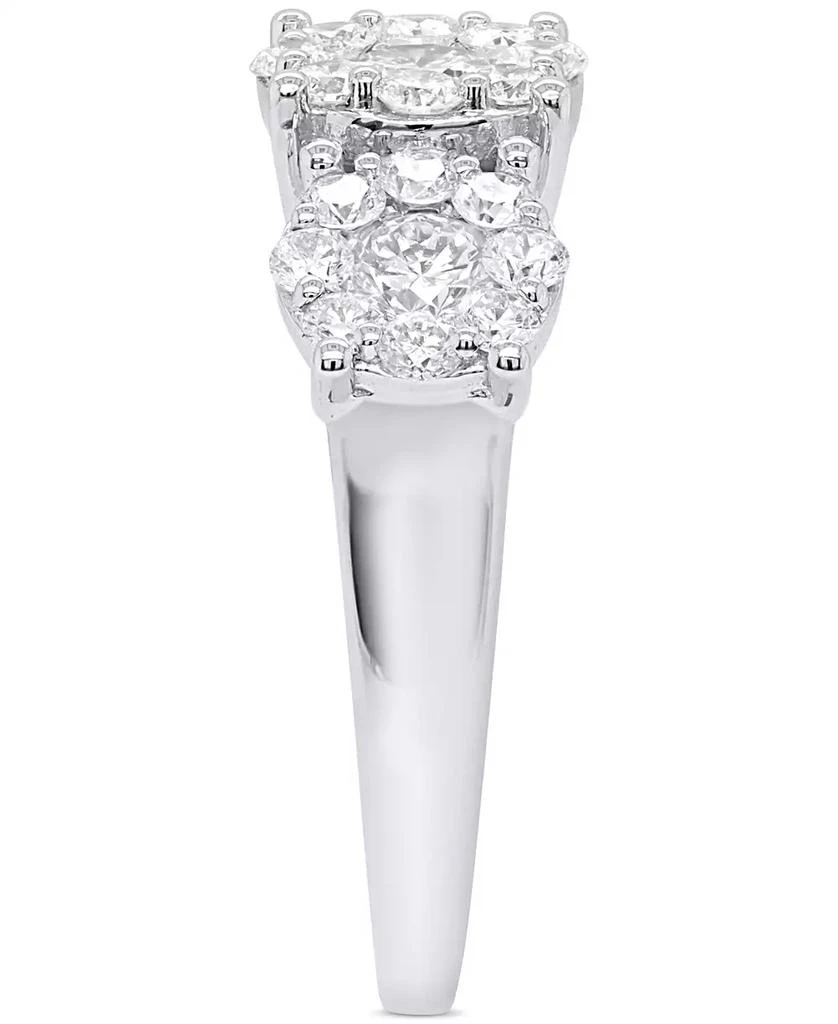Forever Grown Diamonds Lab-Grown Diamond Three Stone Ring (2 ct. t.w.) in Sterling Silver or 14K Gold-Plated Sterling Silver 4