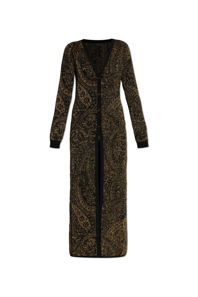 ETRO Etro Paisley Jacquard Lurex Thread Maxi Cardigan from Cettire