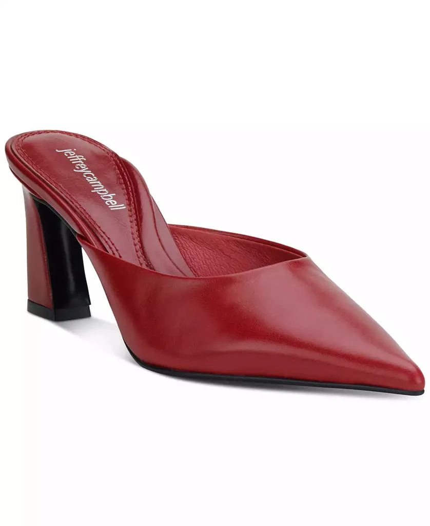 Jeffrey Campbell Unamused Block-Heel Pointed-Toe Mules 1