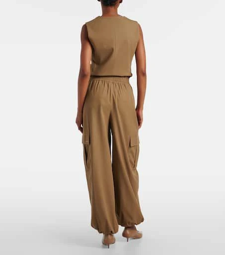 Max Mara Glauco cotton twill tapered pants 3