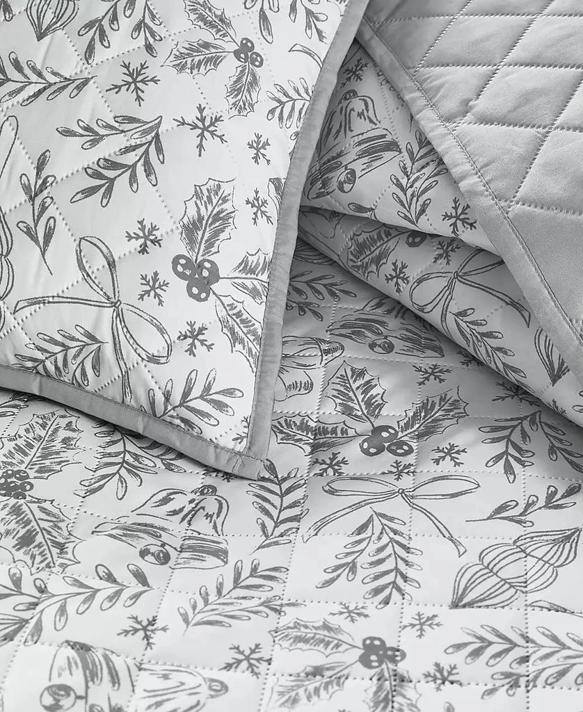 Martha Stewart Christmas Toile 3-Pc. Quilt Tote Set, Twin, Exclusively at Macy’s 4