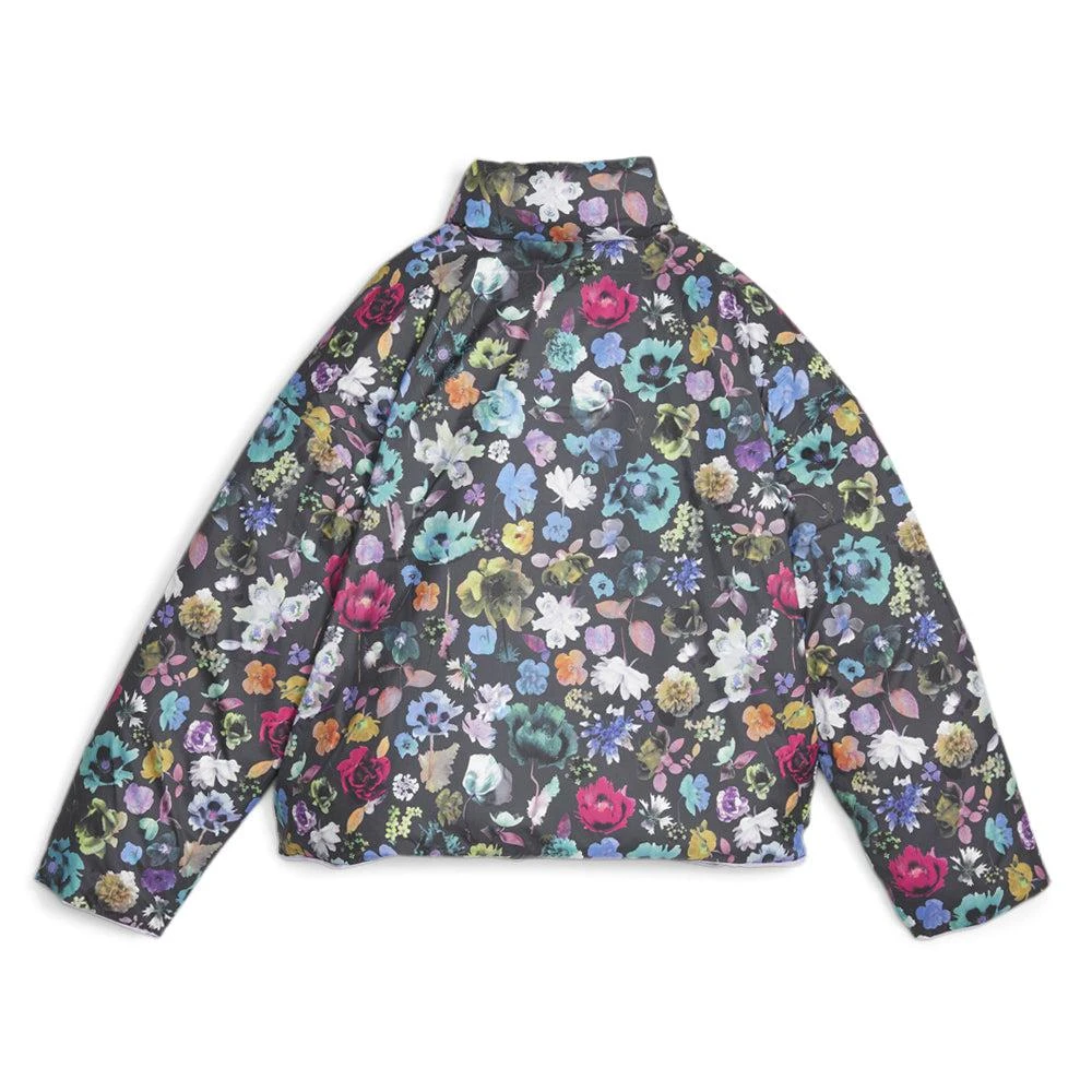Puma Liberty Floral Print Oversized Reversible Puffer Full Zip Jacket 2