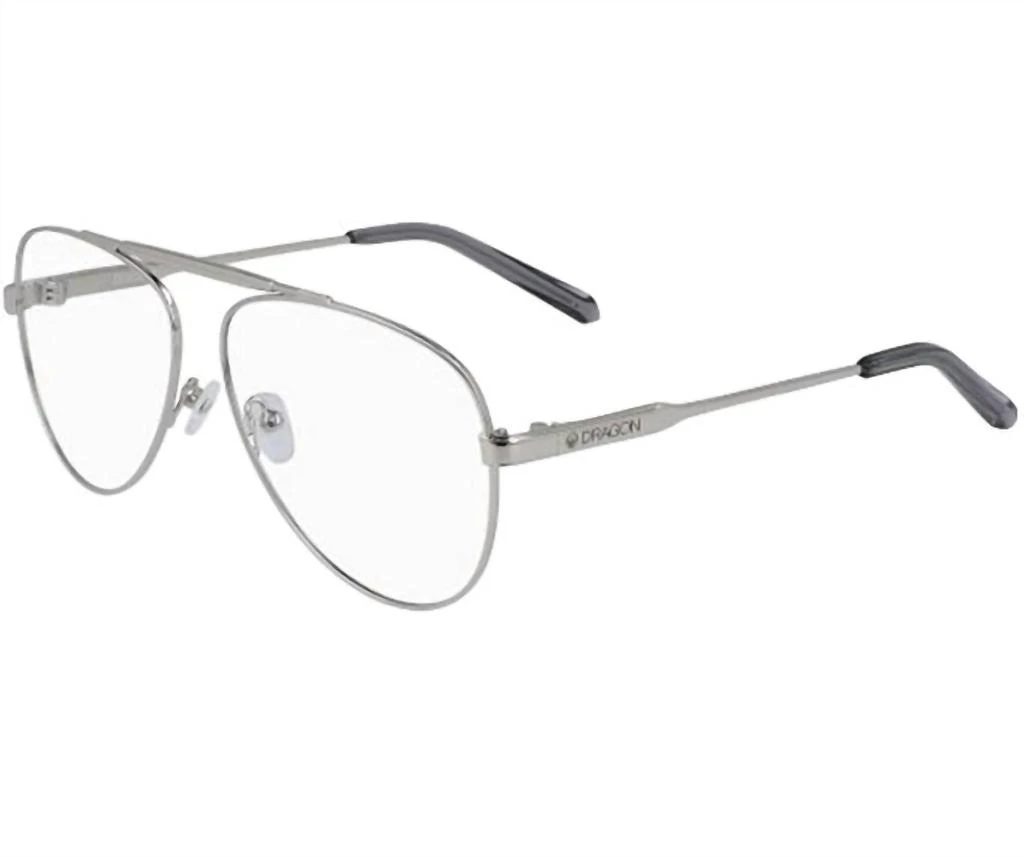 Dragon Alliance Unisex - Dee Aviator Eyeglasses In Silver