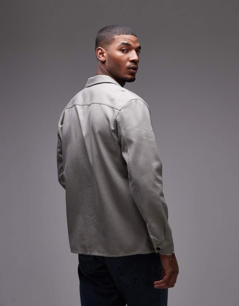 ARKET ARKET shirt with retro collar in grey