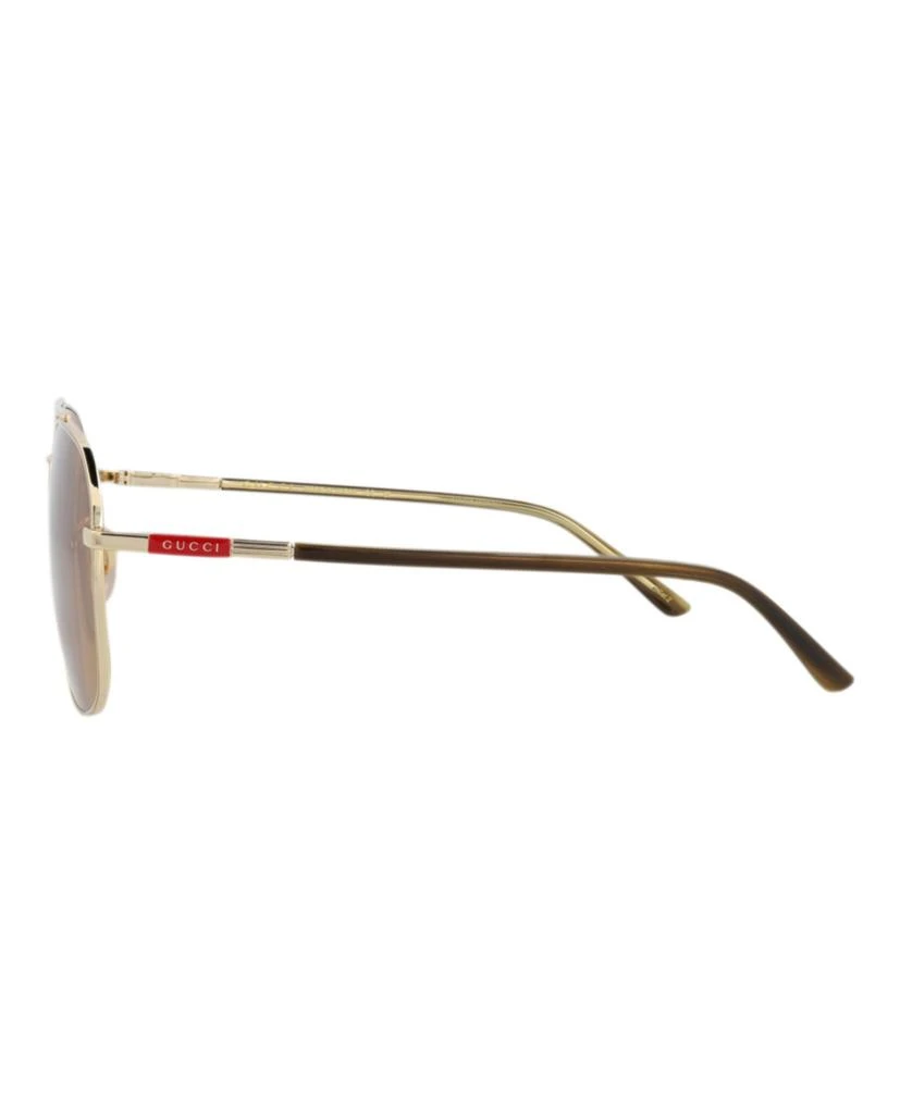 Gucci Aviator-Frame Metal Sunglasses 3