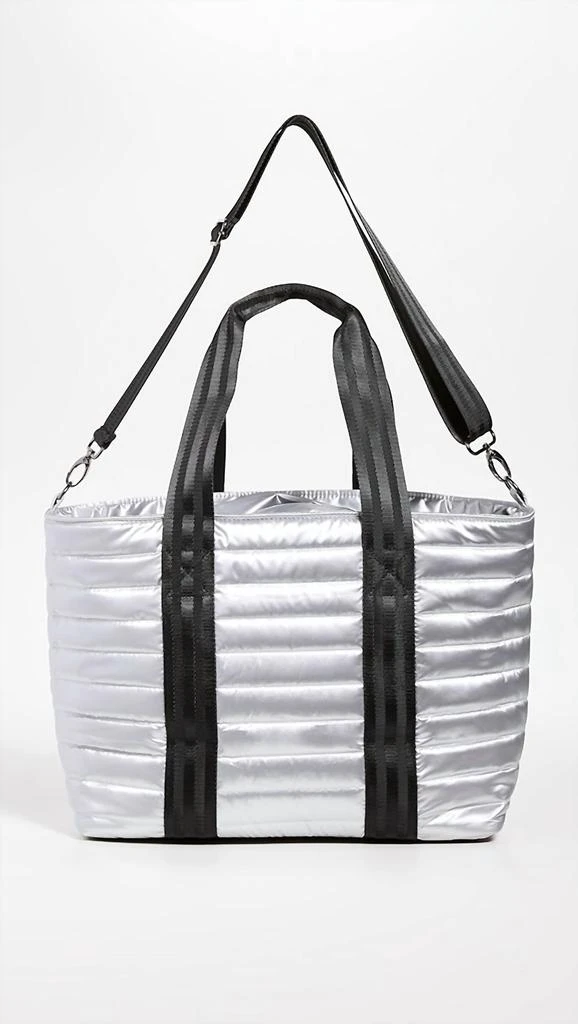 THINK ROYLN Women's Wingman Bag In Silver Liquid 2