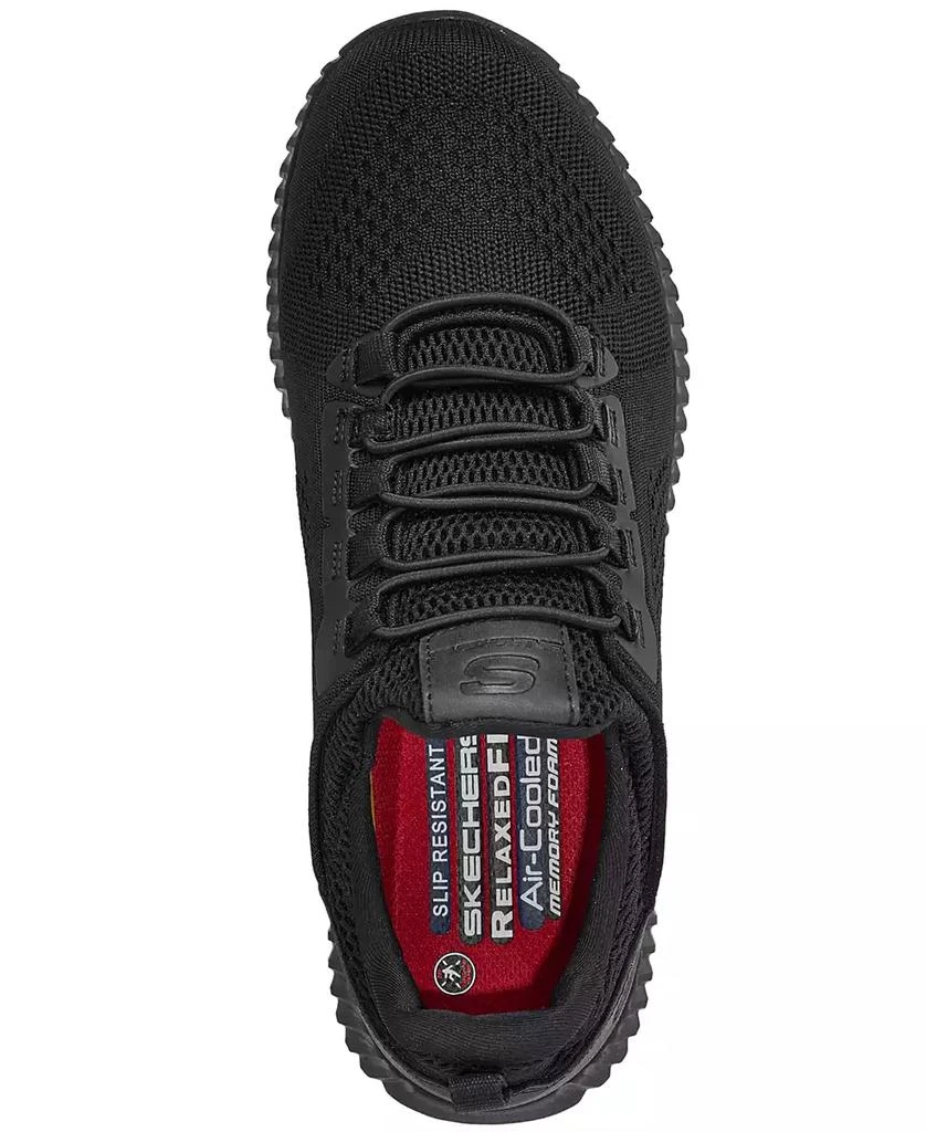 SKECHERS Men's Work Relaxed Fit Cessnock Slip-Resistant Work Athletic Sneakers from Finish Line 4