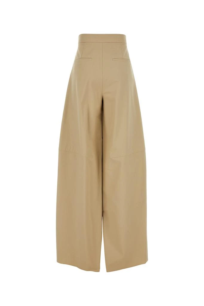 Max Mara Beige stretch cotton Avoriaz wide-leg pant 1