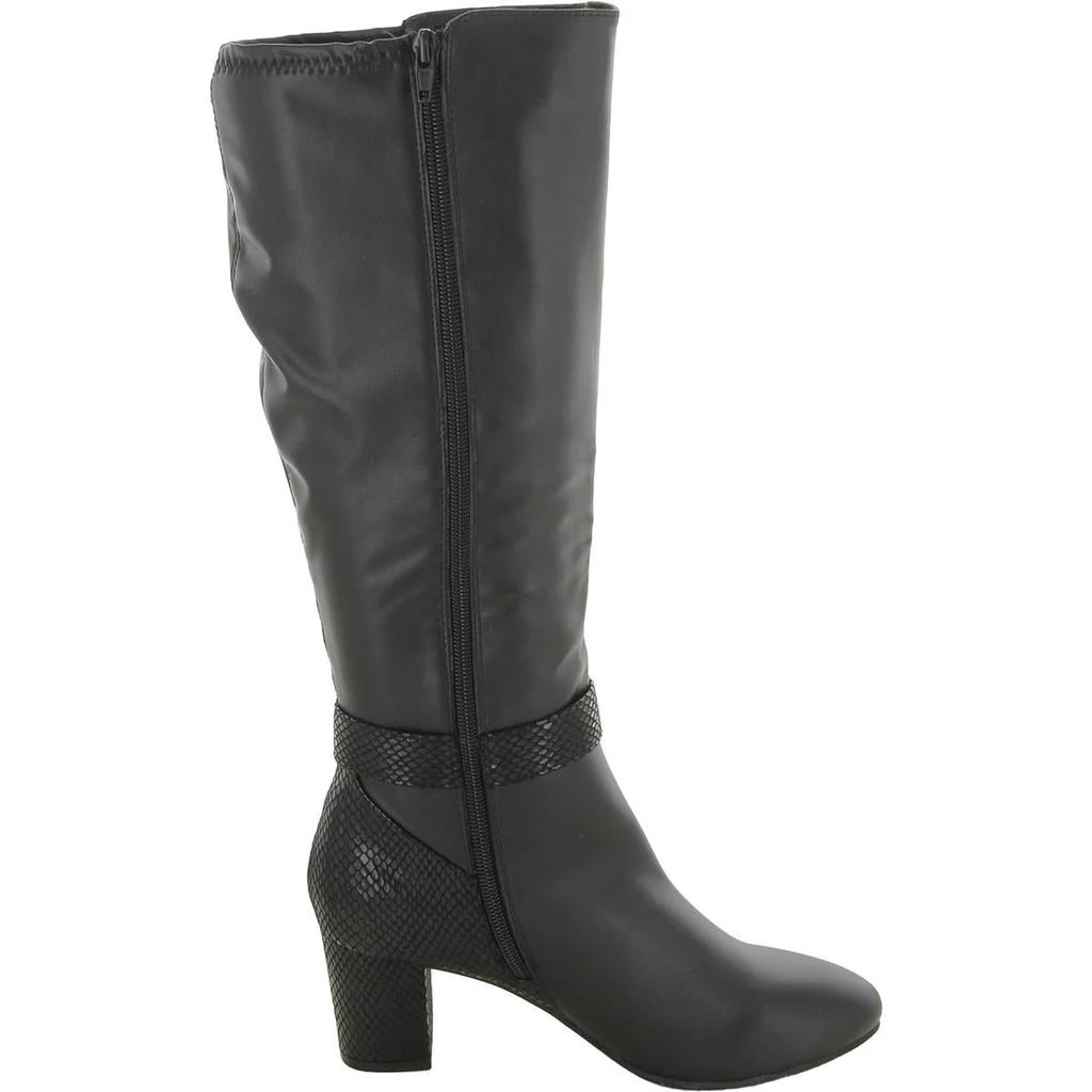 Karen Scott Isabell Womens Faux Leather Tall Knee-High Boots 2