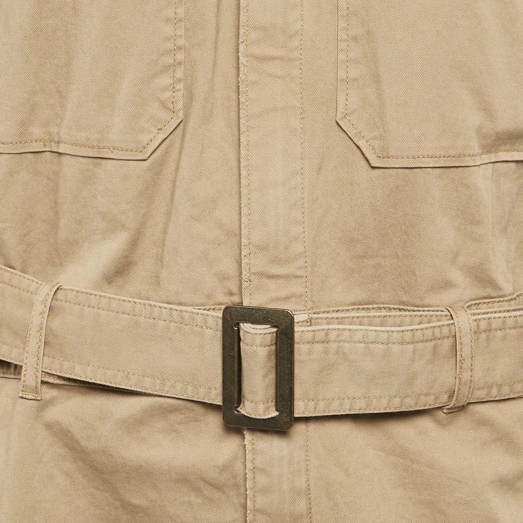 Ralph Lauren Polo Ralph Lauren Beige Gabardine Cotton Belted Jumpsuit M 3