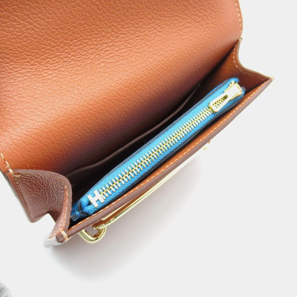 Hermes Hermes Brown Leather Slim  Short Wallet 7