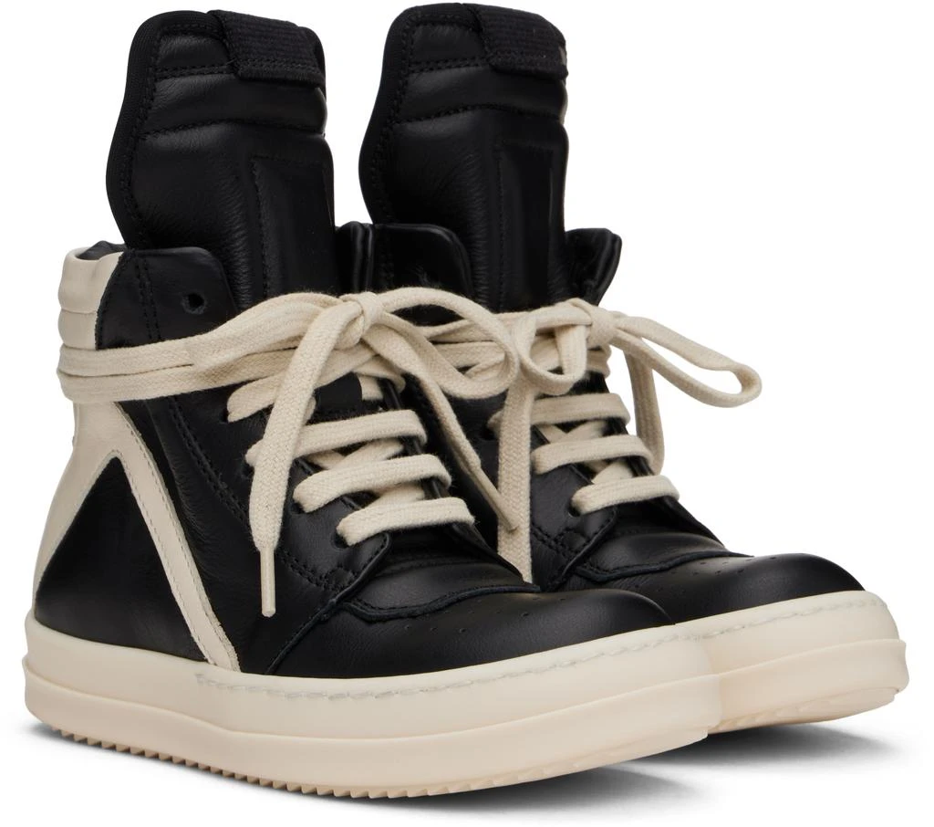 Rick Owens Kids Black Porterville Geobaskets Sneakers 4