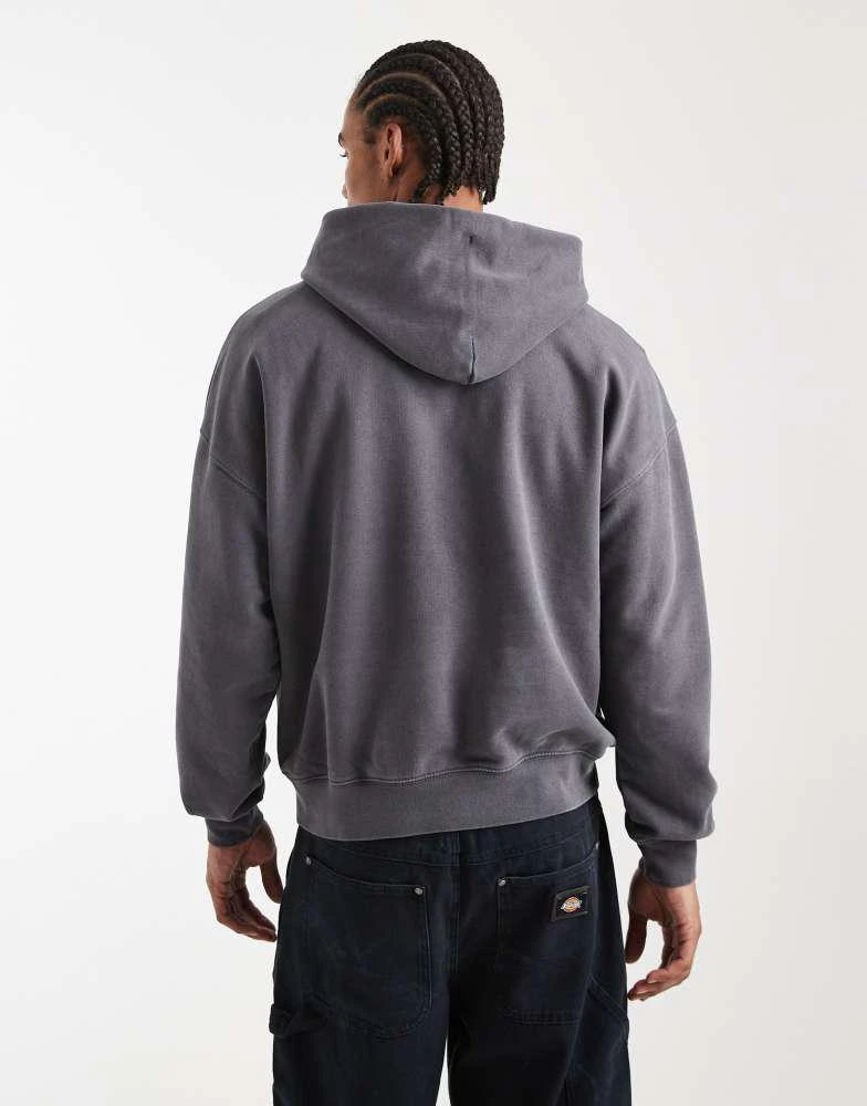 Levi
s Levi
s two horse logo boxy hoodie in dark grey 3
