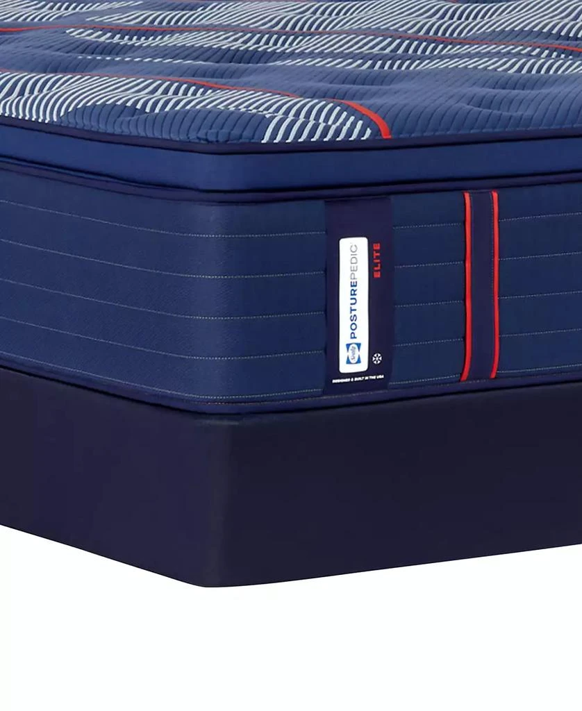 Sealy Posturepedic Elite Brenham II 16" Medium Euro Pillow Top Mattress Set - 5