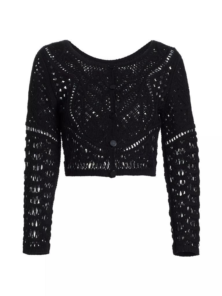 ba&sh Marc Cropped Lace Cardigan