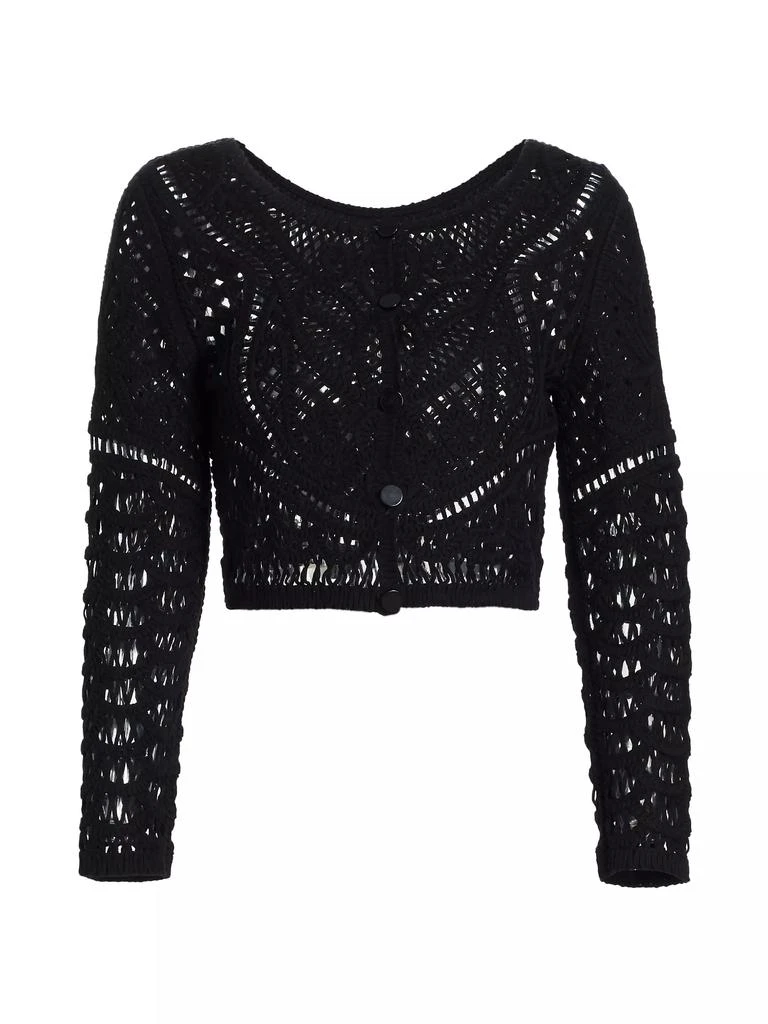 ba&sh Marc Cropped Lace Cardigan 1