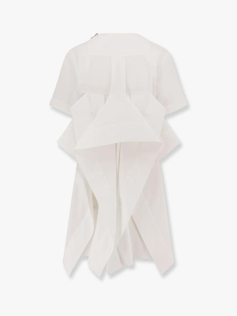 Sacai Dress with draped cotton inserts on the back 4