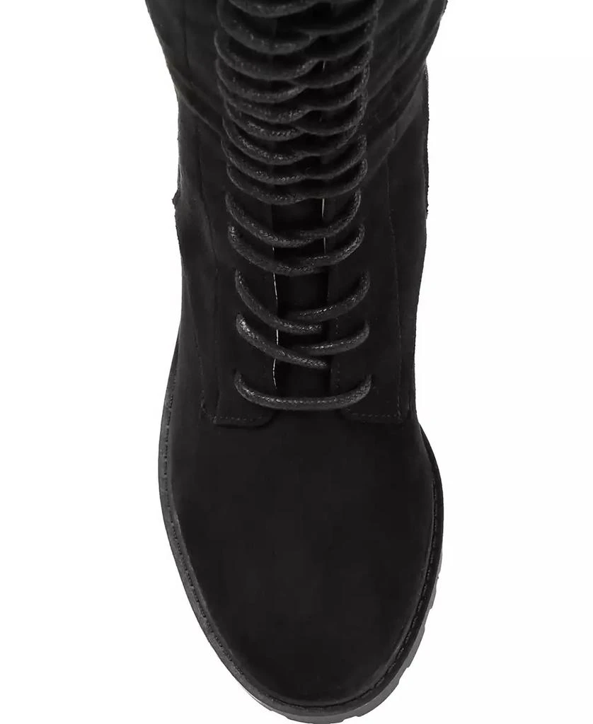 Journee Collection Women's Jenicca Extra Wide Calf Lace Up Boots 4