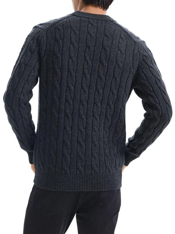 Theory Wool Cable-Knit Cardigan 3