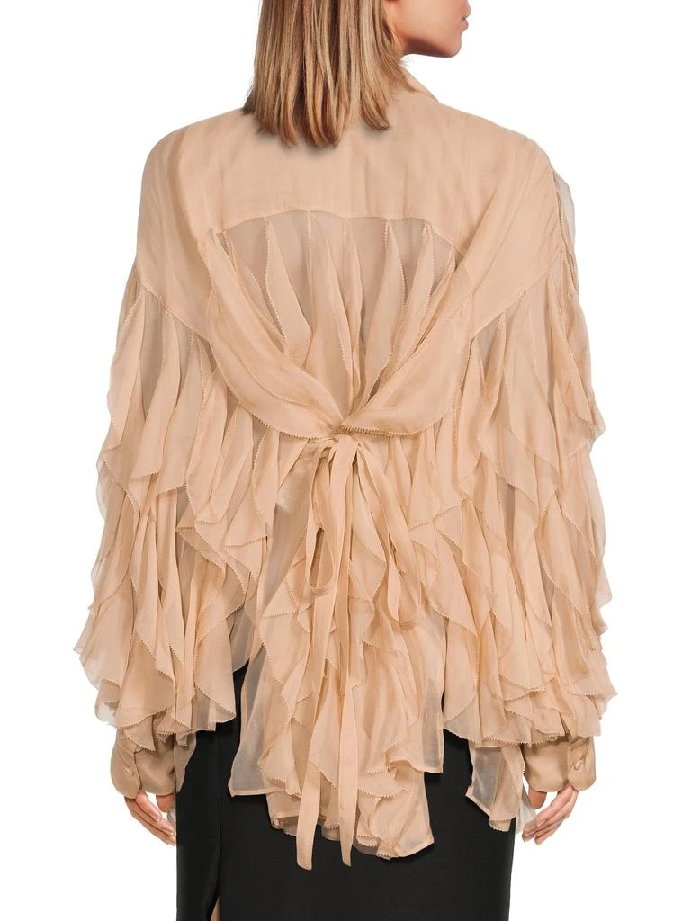 Valentino Ruffled Silk Blouse 2