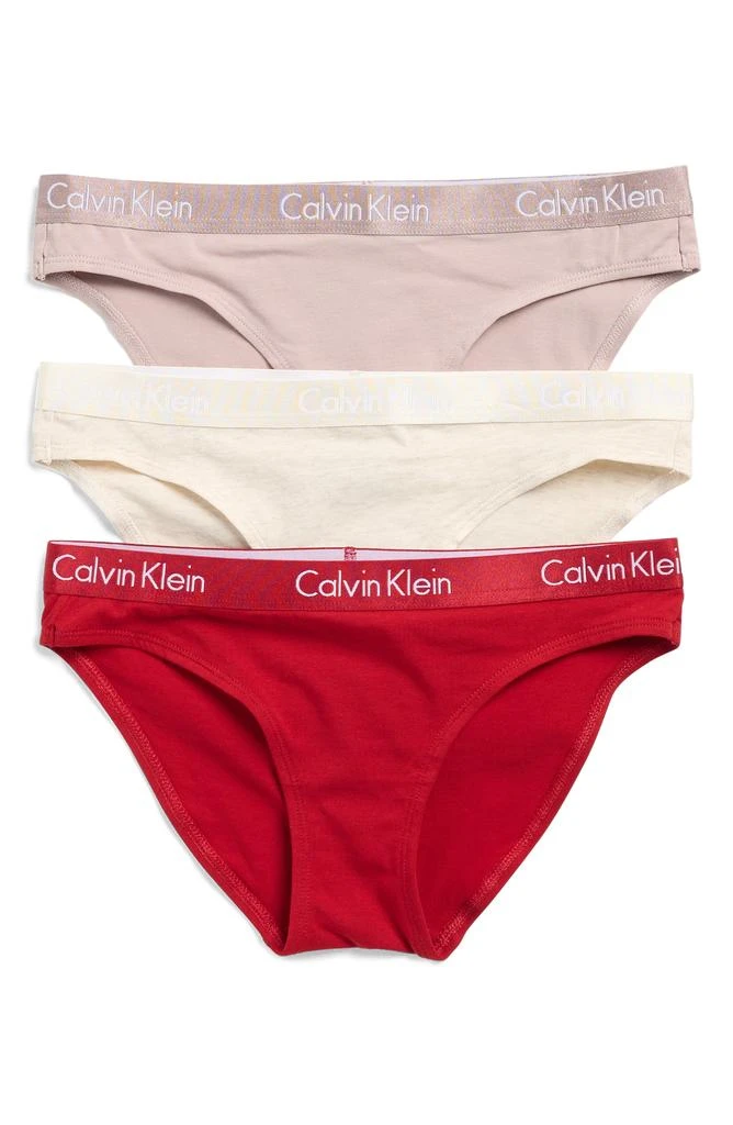 Calvin Klein Motive Cotton Bikini Panties - Pack of 3
