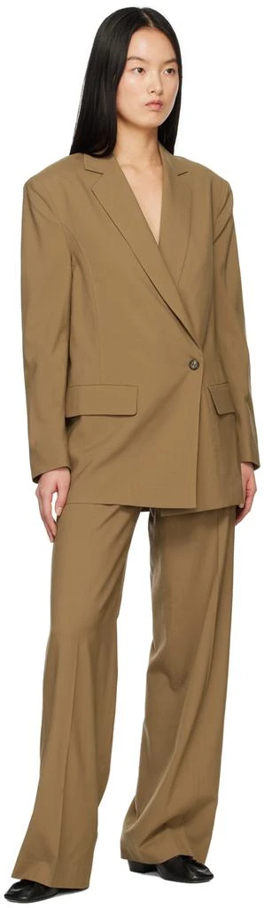 Arch The Brown Simple Line Trousers 4