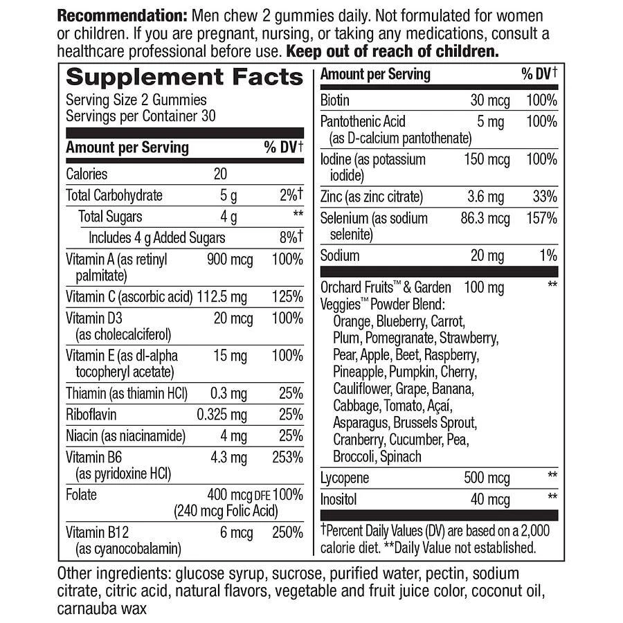 Nature's Way Alive! Men's Gummy Multivitamin Fruit 4