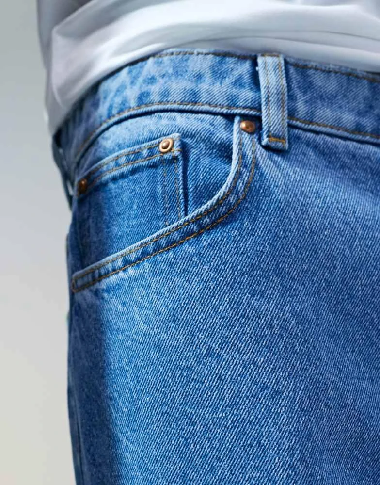 ASOS ASOS DESIGN super baggy jeans in light wash blue 5
