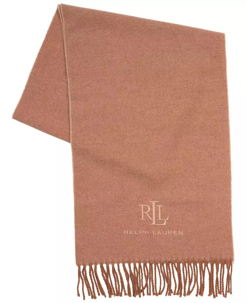 Lauren Ralph Lauren Wool Cashmere Signature Woven Scarf 3