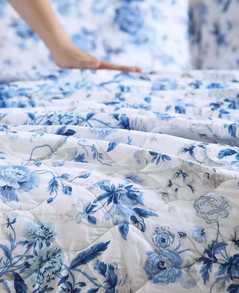 Laura Ashley Breezy Floral Reversible 2-Pc. Quilt Set 9