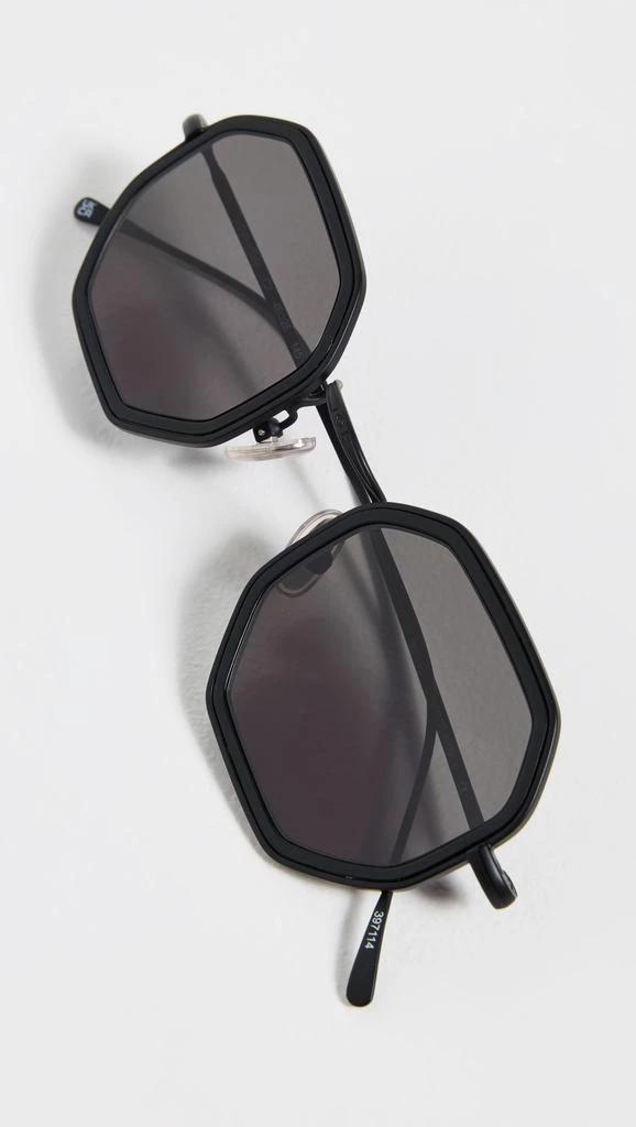 Illesteva Dylan Tate Matte Black Sunglasses with Grey Flat Lenses 4
