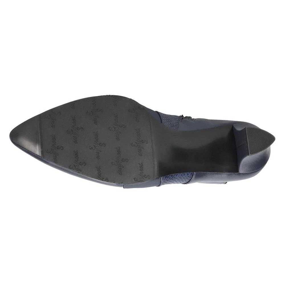 Easy Street Falcon Croc Embossed Zippered Pointed Toe Booties 5